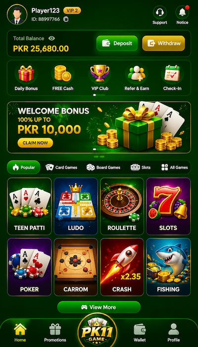 PK11 Game Dashboard image