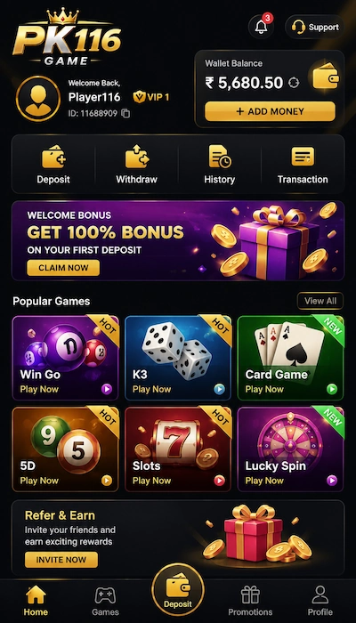 pk 116 Game Dashboard image